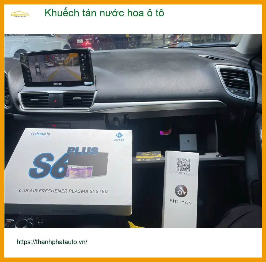 Chị Kim lắp khuếch tán nước hoa ô tô Toyota Vios Quận Thủ Đức để khử mùi ảnh thực tế 2