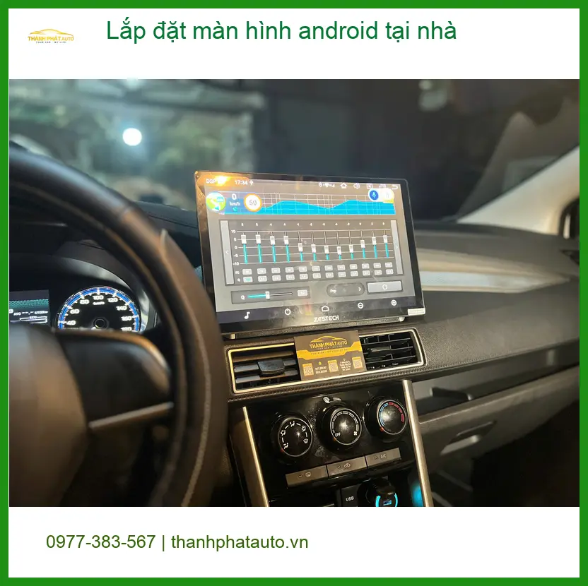 Anh Bảo lắp màn hình Android cho Suzuki Swift tại nhà Quận 12 để tiết kiệm thời gian ảnh thực tế 2