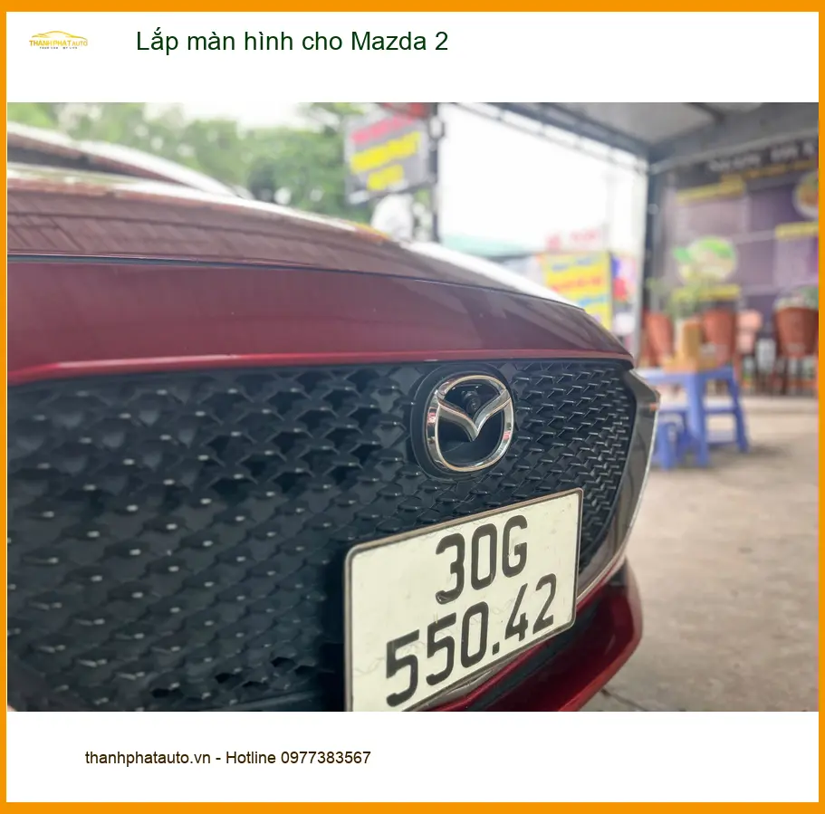 Anh Lâm lắp màn hình cho Mazda 2 tại Quận 8 để nâng cấp giải trí và dẫn đường ảnh thực tế 5