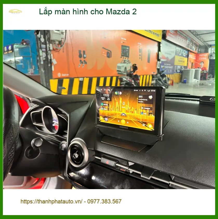 Anh Khải lắp màn hình Android cho Mazda 2 tại Quận 7, nâng cấp tính năng ảnh thực tế 4