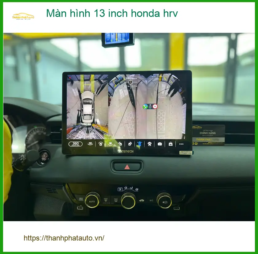 Anh Tùng lắp màn hình 13 inch Zestech cho Honda HR-V tại Thủ Đức