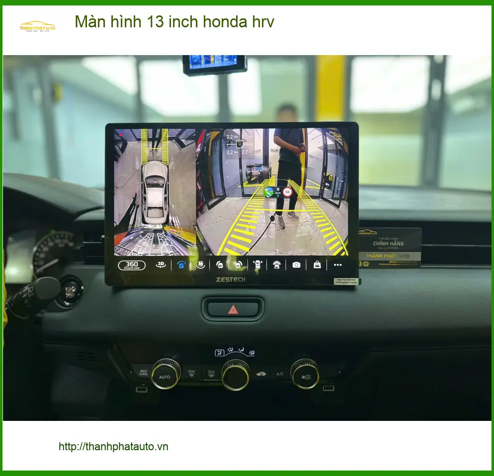 Anh Tùng lắp màn hình 13 inch Zestech cho Honda HR-V tại Thủ Đức ảnh thực tế 4