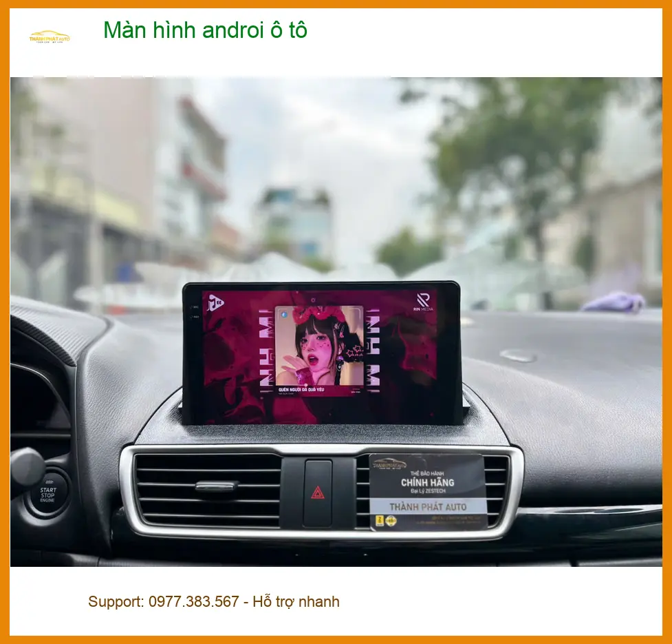 Chị Thanh nâng cấp màn hình Android ô tô Honda CRV tại Quận Thủ Đức