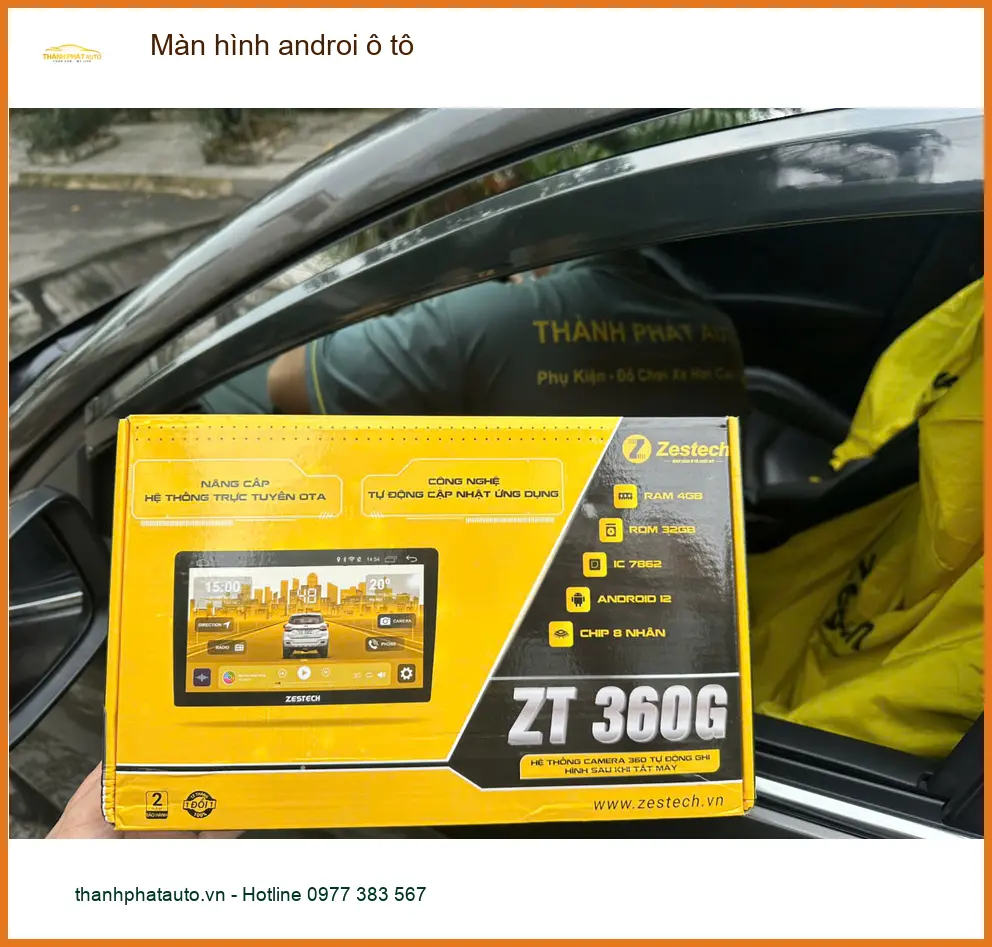 Chị Thanh nâng cấp màn hình Android ô tô Honda CRV tại Quận Thủ Đức ảnh thực tế 3