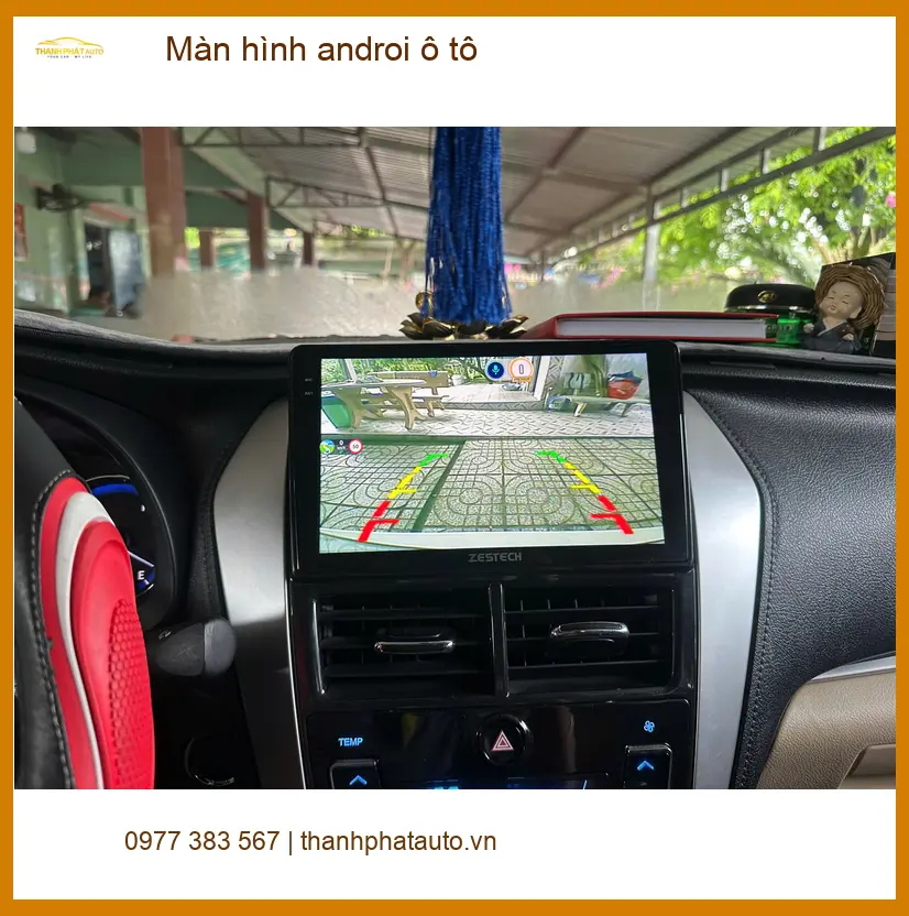 Anh Thành lắp màn hình Android ô tô cho Nissan Almera ở Quận 4