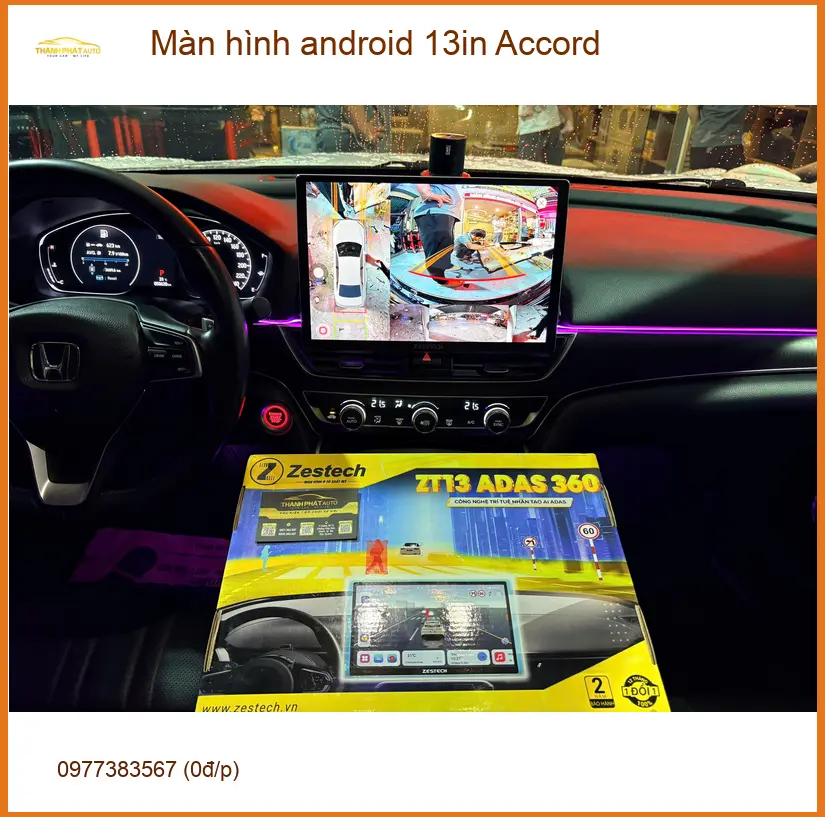 Anh Duy nâng cấp màn hình android 13in Accord tại Thủ Đức để tiện giải trí ảnh thực tế 3