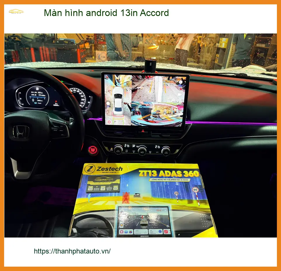 Anh Minh lắp màn hình Android 13in cho Accord tại Quận 5 để nâng cao trải nghiệm giải trí trên xe ảnh thực tế 2
