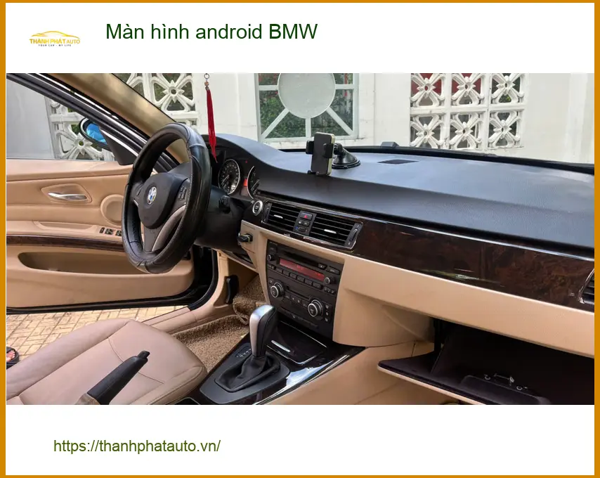 Anh Tấn lắp Màn hình Android cho BMW X5 tại Quận 10 vì màn hình cũ đã lỗi thời ảnh thực tế 5