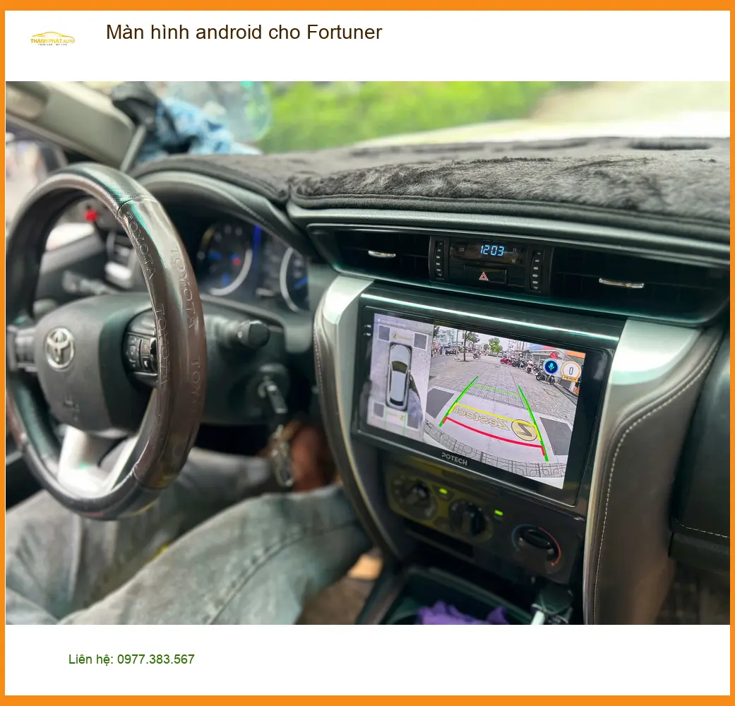 Anh Quang lắp màn hình Android cho Fortuner Quận 11 để nâng tầm tiện ích ảnh thực tế 2