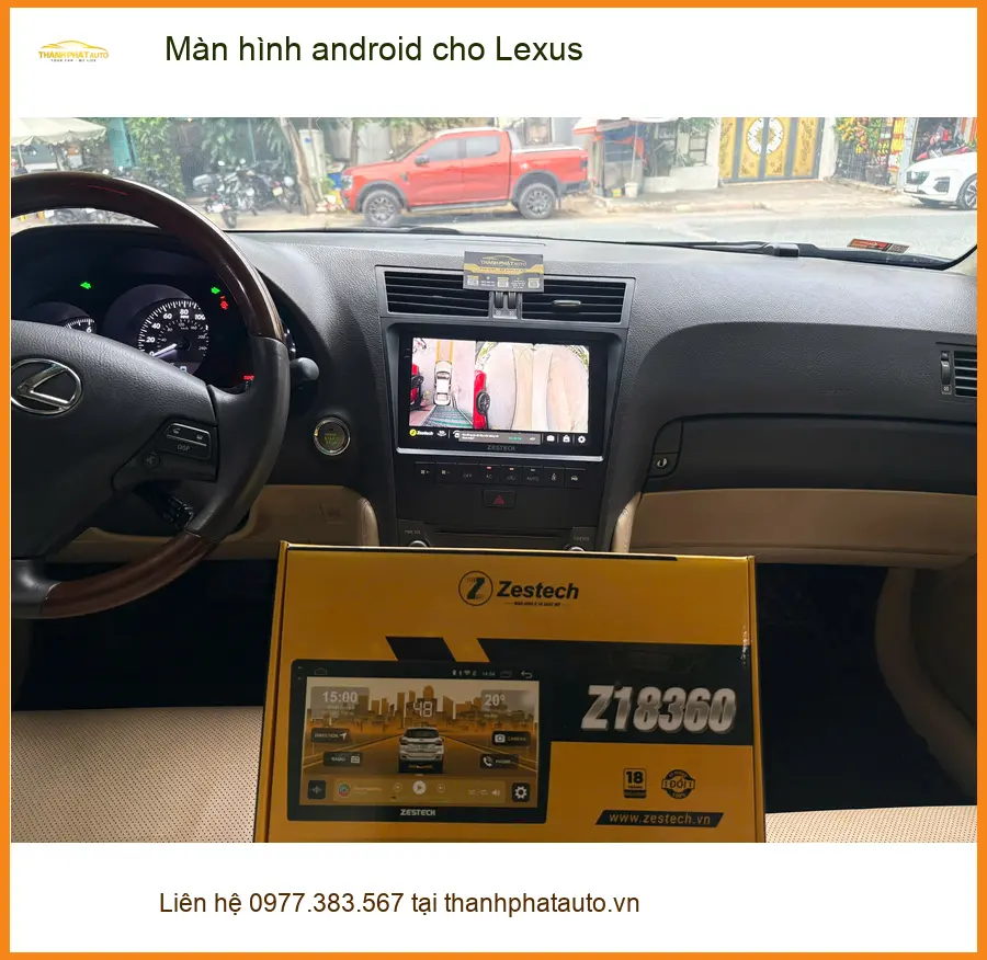 Chị Thảo nâng cấp màn hình Android cho Lexus RX350 tại Quận 5 để trải nghiệm công nghệ mới ảnh thực tế 4