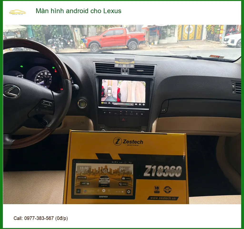 Anh Tuấn Kiệt lắp màn hình Android cho Lexus ES 250 ở Cần Giờ ảnh thực tế 3
