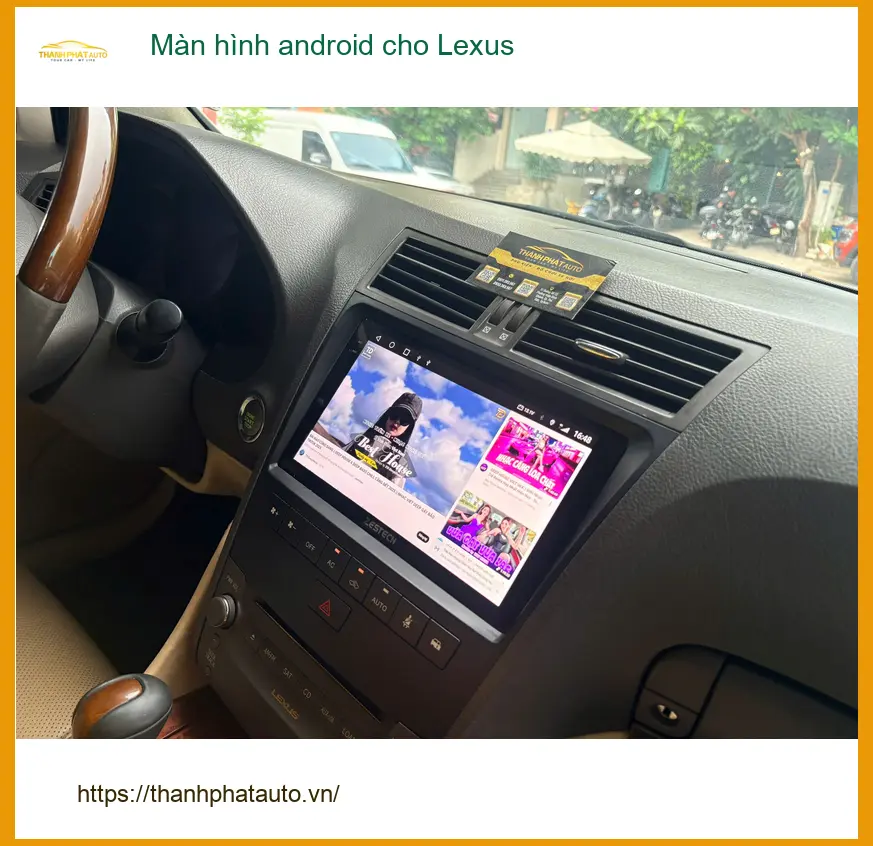 Anh Tuấn Kiệt lắp màn hình Android cho Lexus ES 250 ở Cần Giờ ảnh thực tế 4