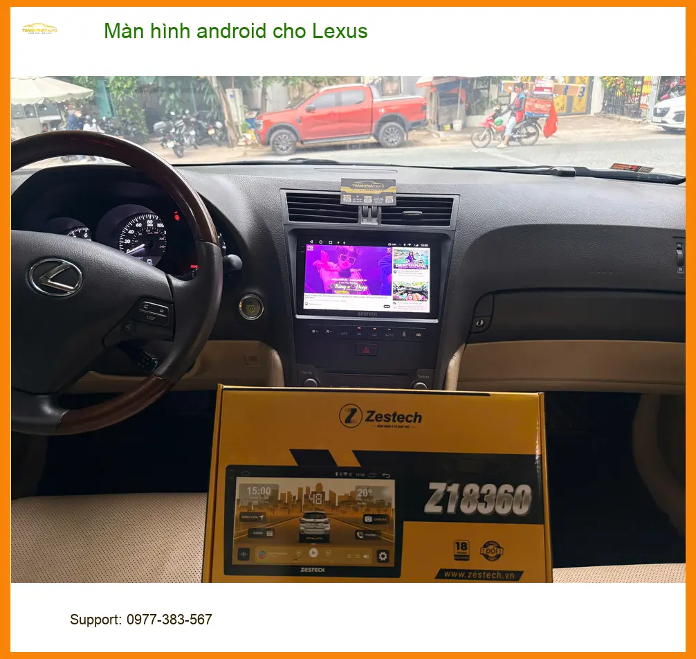 Anh Nhật lắp màn hình Android cho Lexus Quận Bình Chánh, cần tính năng giải trí ảnh thực tế 4