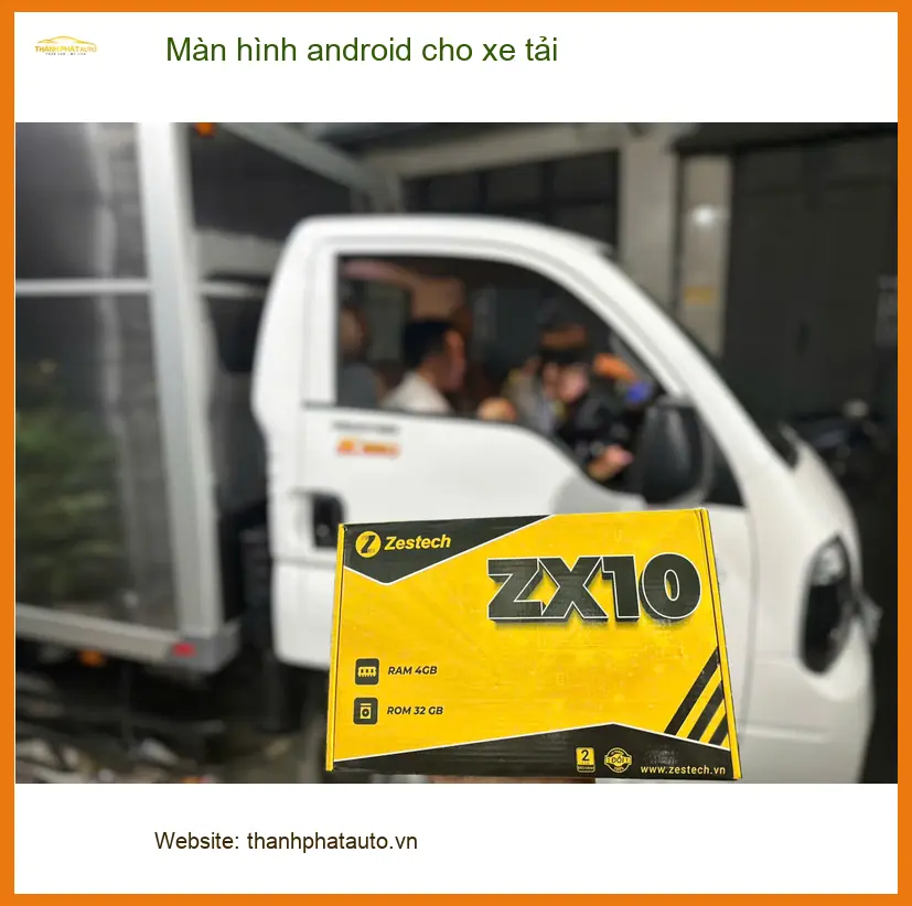 Anh Khải lắp màn hình Android cho xe tải Hino 300 Quận 12 tiện việc giải trí ảnh thực tế 4