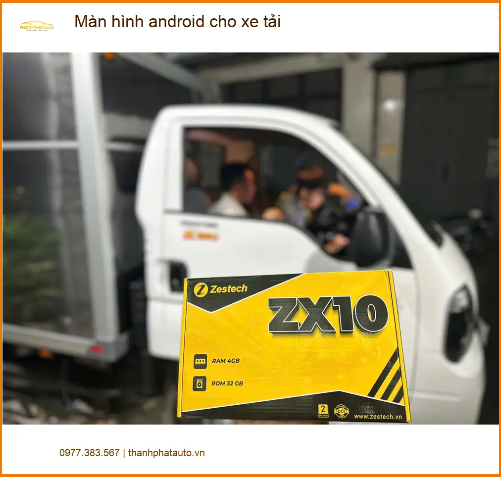Anh Quang lắp màn hình Android xe tải tại Thủ Đức để tiện đường dài ảnh thực tế 3