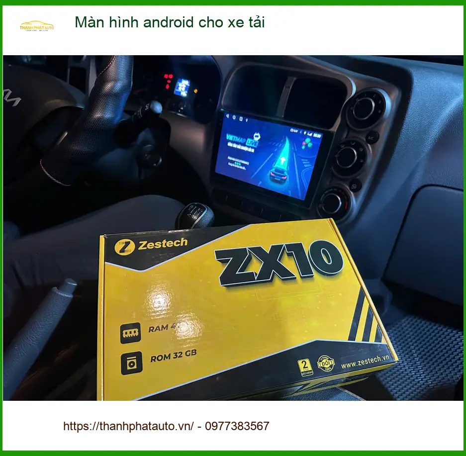 Anh Quang lắp màn hình Android xe tải tại Thủ Đức để tiện đường dài ảnh thực tế 4