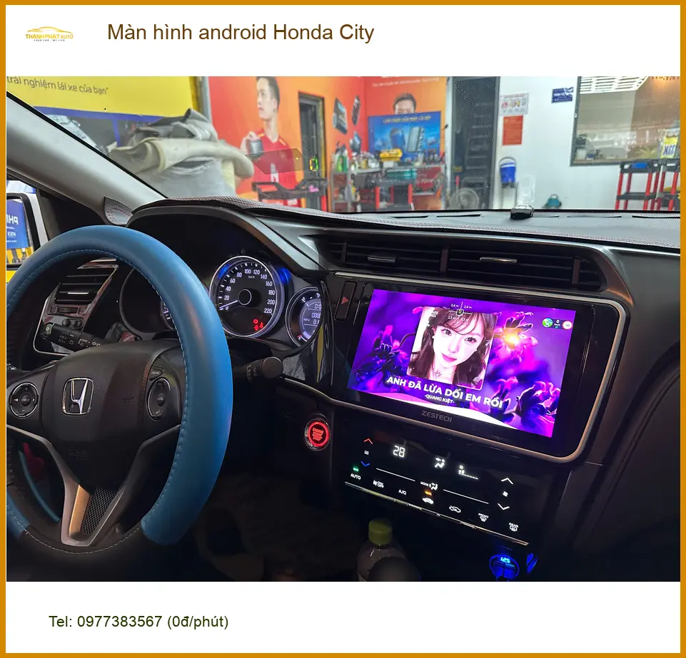 Anh Lộc lắp màn hình Android cho Honda City tại Quận Thủ Đức để trải nghiệm công nghệ giải trí đỉnh cao
