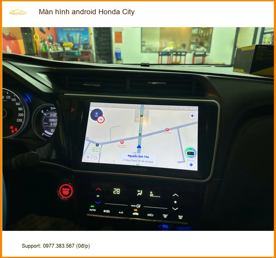 Anh Lộc lắp màn hình Android cho Honda City tại Quận Thủ Đức để trải nghiệm công nghệ giải trí đỉnh cao ảnh thực tế 3
