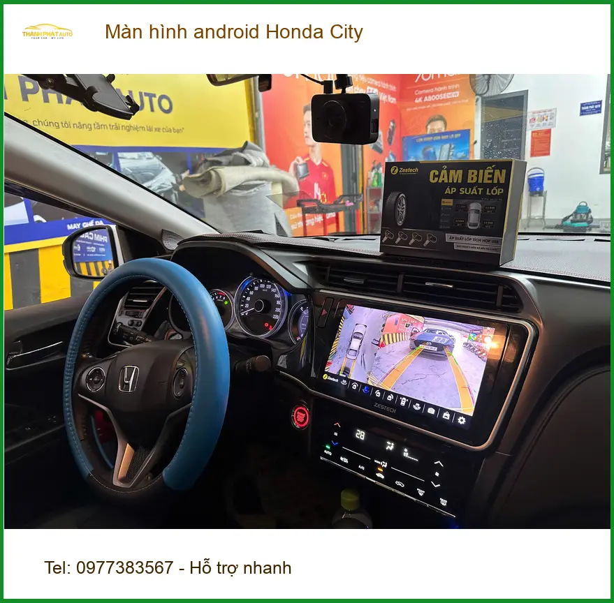 Anh Quang nâng cấp màn hình Android cho Honda City tại Hóc Môn ảnh thực tế 4