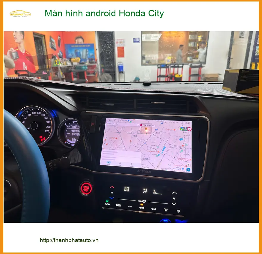 Anh Quang nâng cấp màn hình Android cho Honda City tại Hóc Môn ảnh thực tế 5