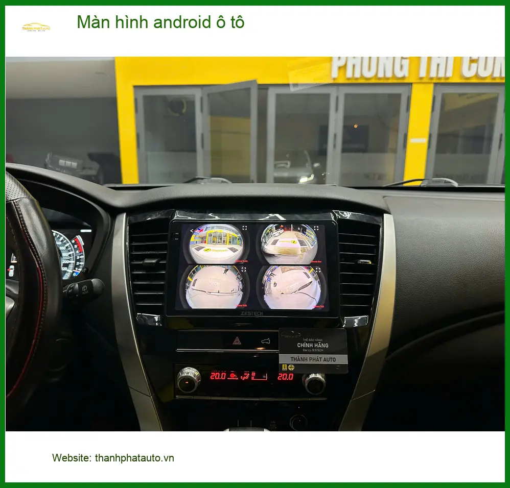 Cô Thúy lắp màn hình android ô tô cho Honda CRV tại Quận Bình Thạnh vì màn zin quá cũ ảnh thực tế 3