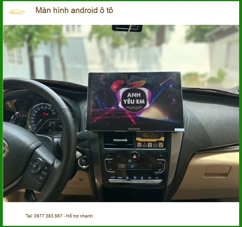 Chị Mai nâng cấp màn hình android ô tô cho Hyundai Kona ở Quận 7 chất lượng ảnh thực tế 2
