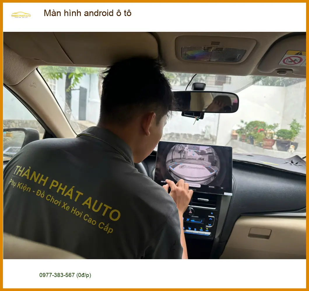 Chị Mai nâng cấp màn hình android ô tô cho Hyundai Kona ở Quận 7 chất lượng ảnh thực tế 3