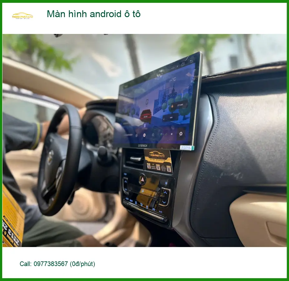 Chị Mai nâng cấp màn hình android ô tô cho Hyundai Kona ở Quận 7 chất lượng ảnh thực tế 4
