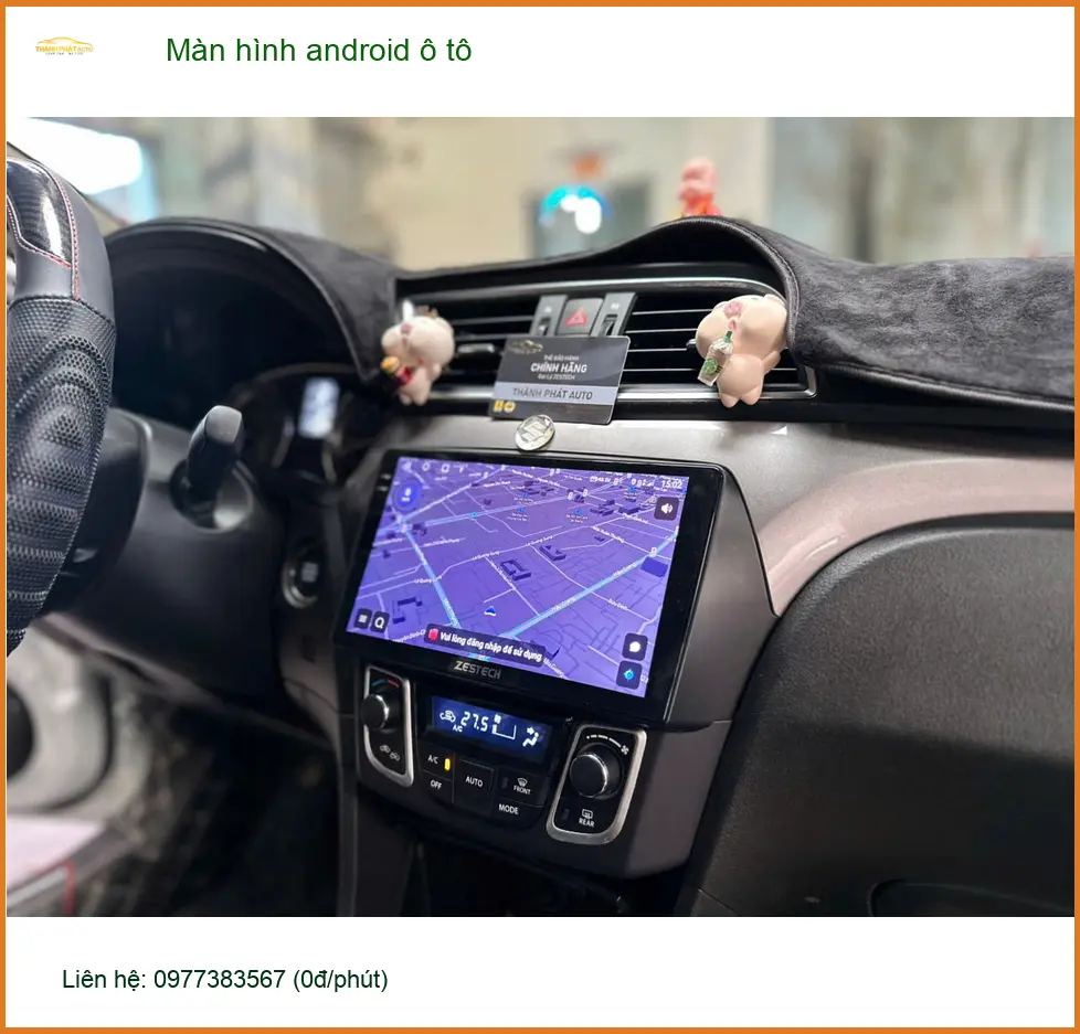 Anh Minh lắp màn hình Android ô tô cho Hyundai Accent tại Quận 8 để giải trí tốt hơn
