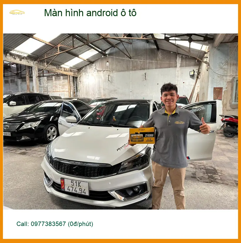 Anh Minh lắp màn hình Android ô tô cho Hyundai Accent tại Quận 8 để giải trí tốt hơn ảnh thực tế 2