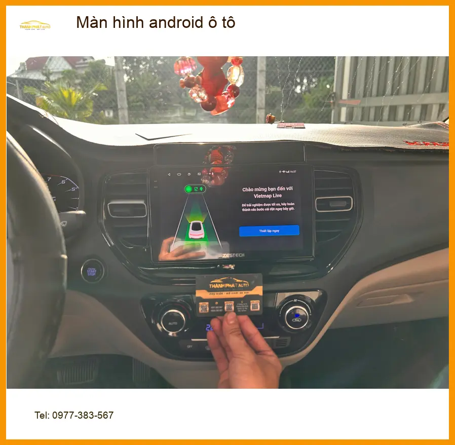 Chị Kim Liên lắp màn hình Android ô tô Honda HR-V ở Gò Vấp