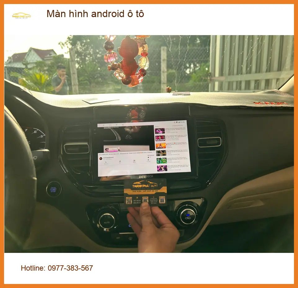Chị Kim Liên lắp màn hình Android ô tô Honda HR-V ở Gò Vấp ảnh thực tế 4