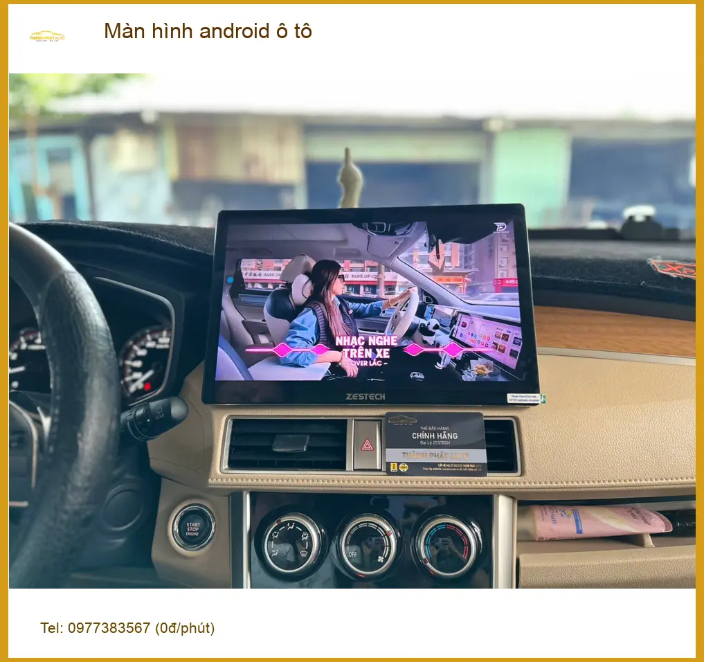 Anh Minh lắp màn hình Android ô tô Toyota Vios tại Quận Tân Phú để xem bản đồ và giải trí