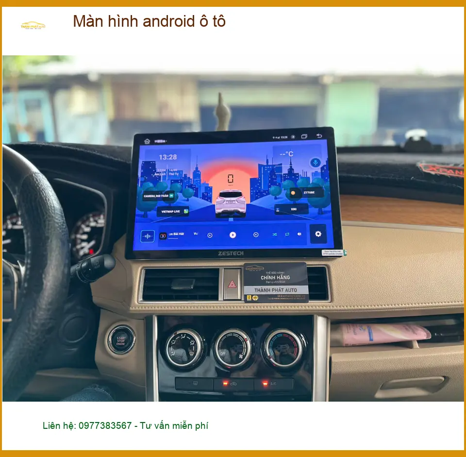 Anh Minh lắp màn hình Android ô tô Toyota Vios tại Quận Tân Phú để xem bản đồ và giải trí ảnh thực tế 2