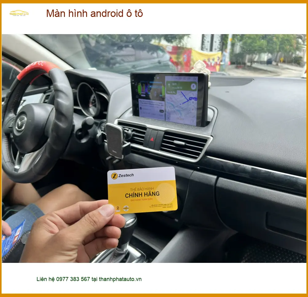 Anh Khải lắp màn hình Android ô tô Honda CRV tại Tân Phú vì màn zin cũ ảnh thực tế 3