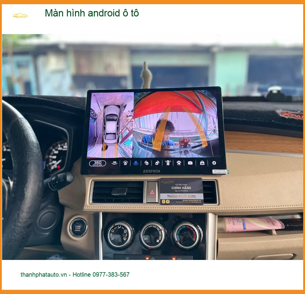 Anh Minh lắp màn hình Android ô tô Toyota Vios tại Quận Tân Phú để xem bản đồ và giải trí ảnh thực tế 3