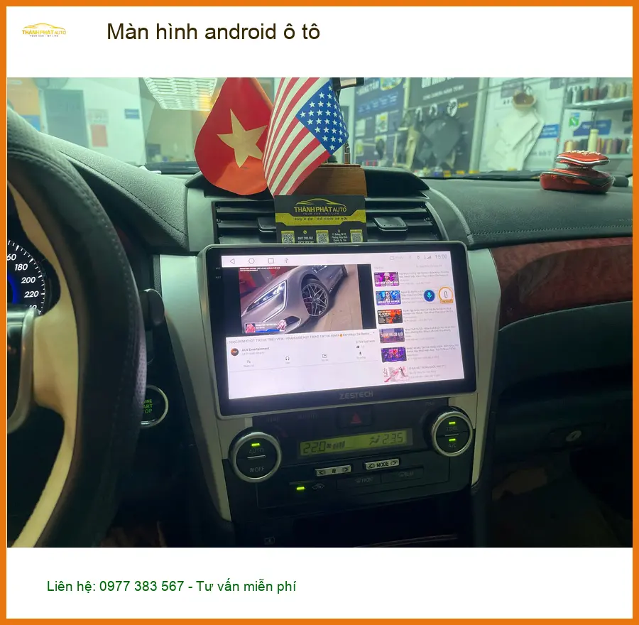 Anh Trường lắp màn hình android ô tô Honda Civic Quận 7 cho xe cũ ảnh thực tế 3