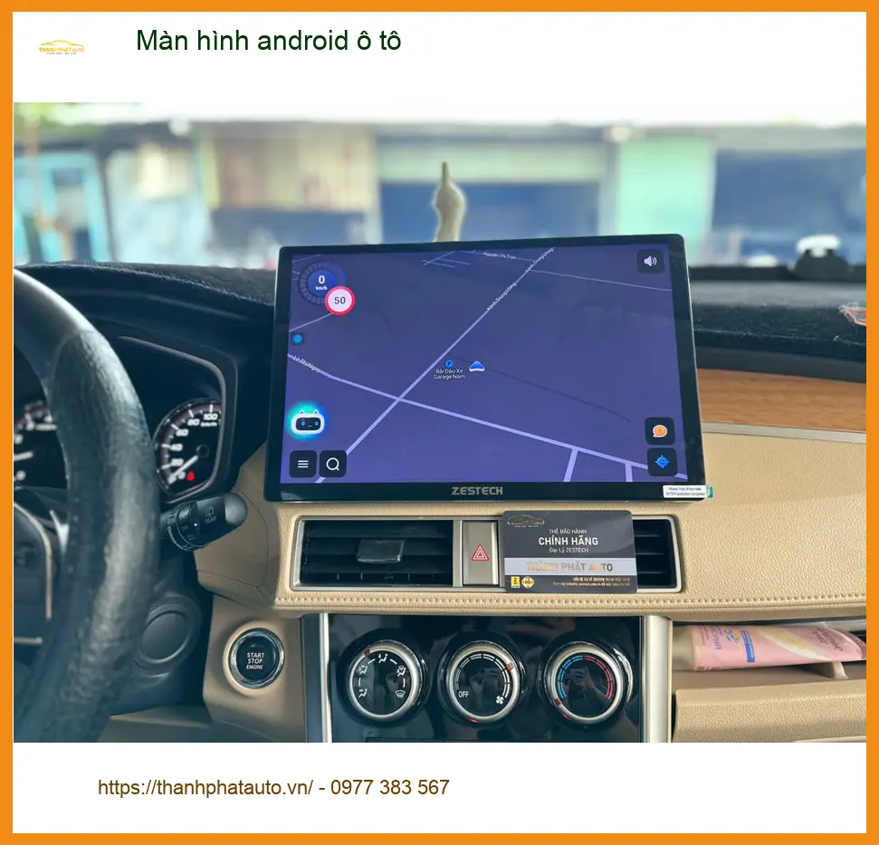 Anh Minh lắp màn hình Android ô tô Toyota Vios tại Quận Tân Phú để xem bản đồ và giải trí ảnh thực tế 5