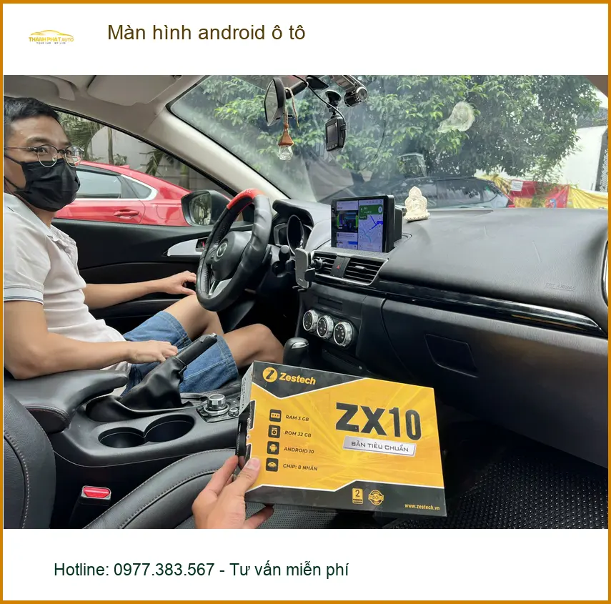 Anh Minh lắp màn hình Android ô tô cho Hyundai Accent tại Quận Tân Bình ảnh thực tế 3