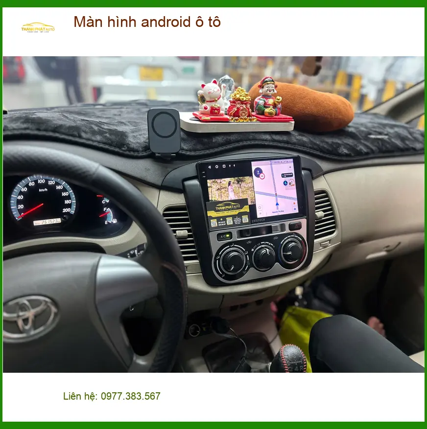 Anh Minh lắp màn hình Android ô tô Honda CRV tại Quận 12 để tiện theo dõi bản đồ ảnh thực tế 2