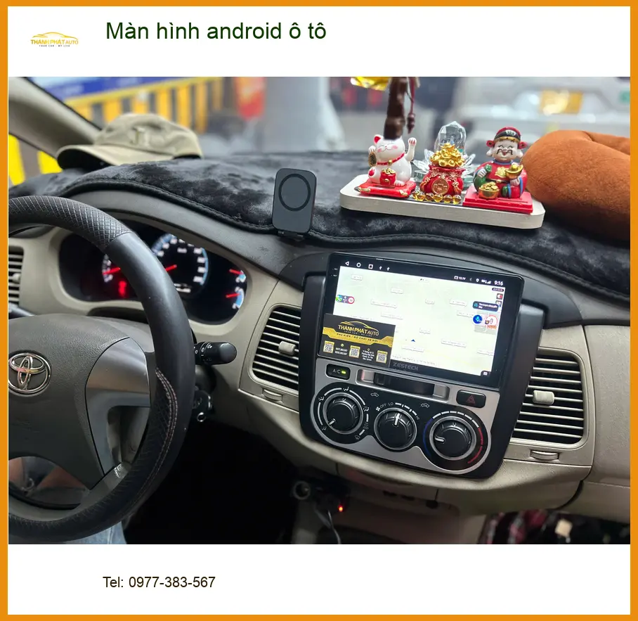 Anh Minh lắp màn hình Android ô tô Honda CRV tại Quận 12 để tiện theo dõi bản đồ ảnh thực tế 3