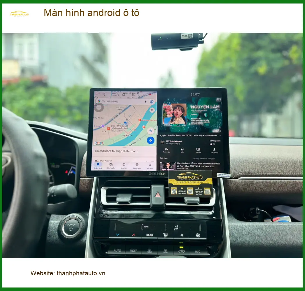 Anh Bảo lắp màn hình android ô tô Honda CRV tại Hóc Môn