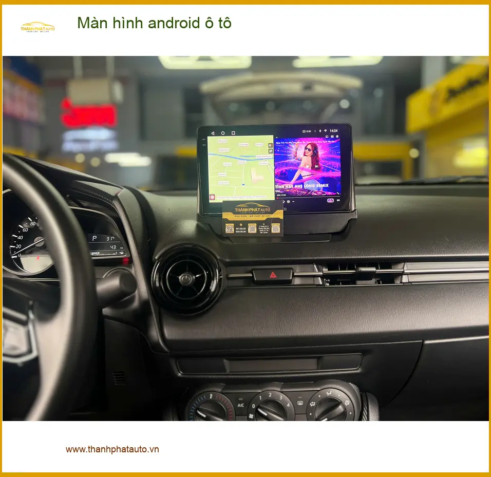 Anh Tùng lắp màn hình Android ô tô Hyundai Accent tại Thủ Đức