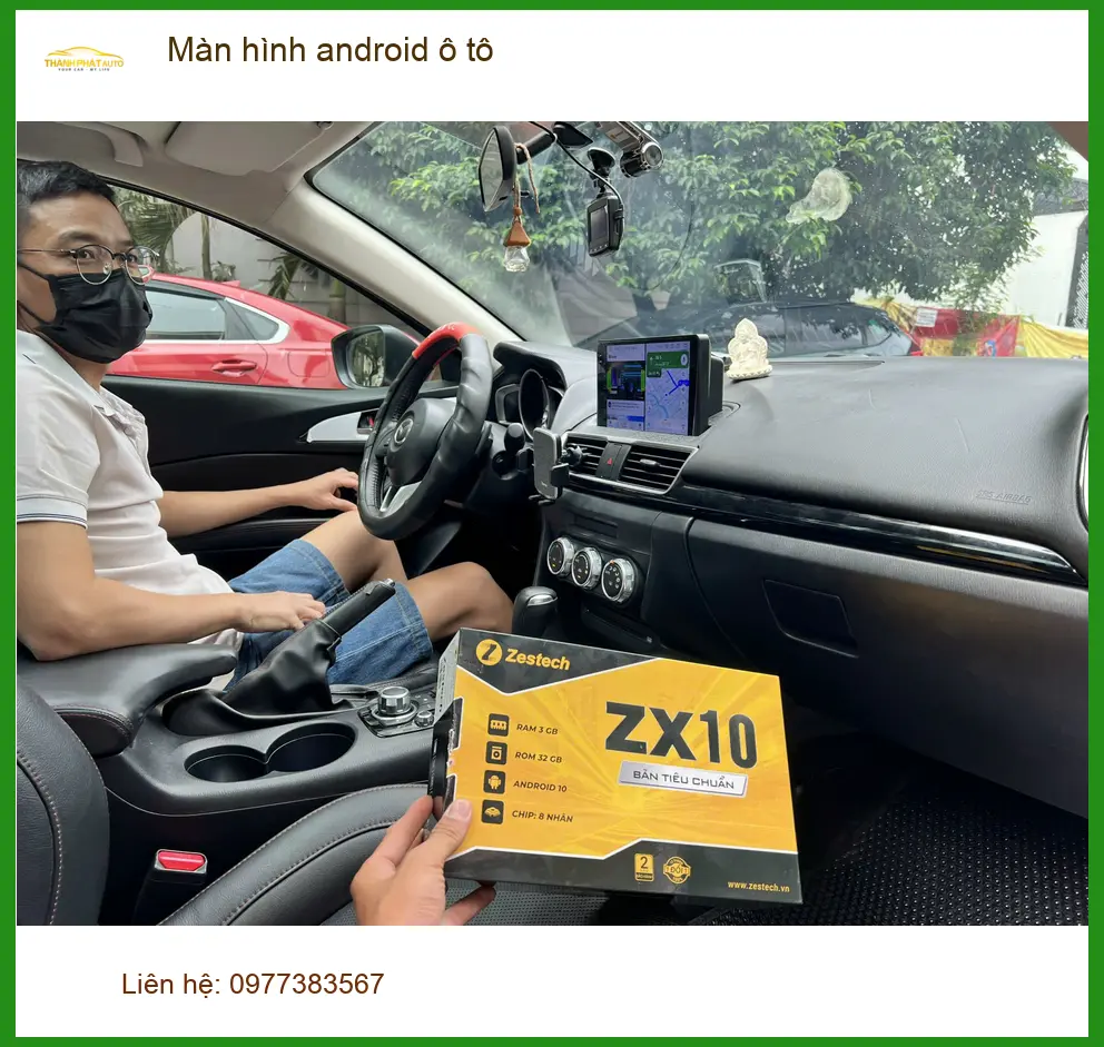 Anh Hưng thay màn hình Android ô tô cho Mazda CX-5 ở Thủ Đức vì màn zin cũ