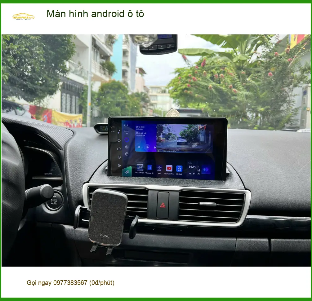 Anh Hưng thay màn hình Android ô tô cho Mazda CX-5 ở Thủ Đức vì màn zin cũ ảnh thực tế 2
