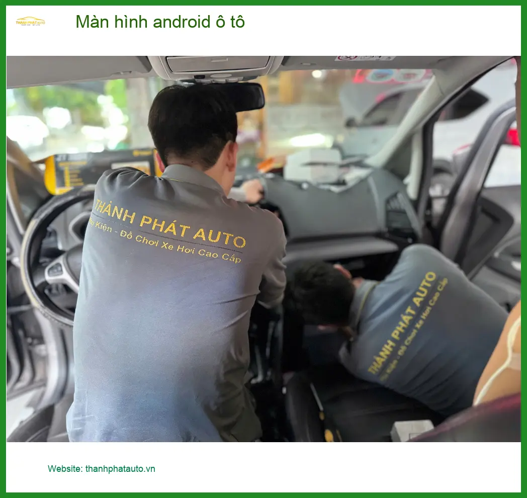 Anh Tùng lắp màn hình Android ô tô cho Ford Everest ở Quận 12, cần giải trí