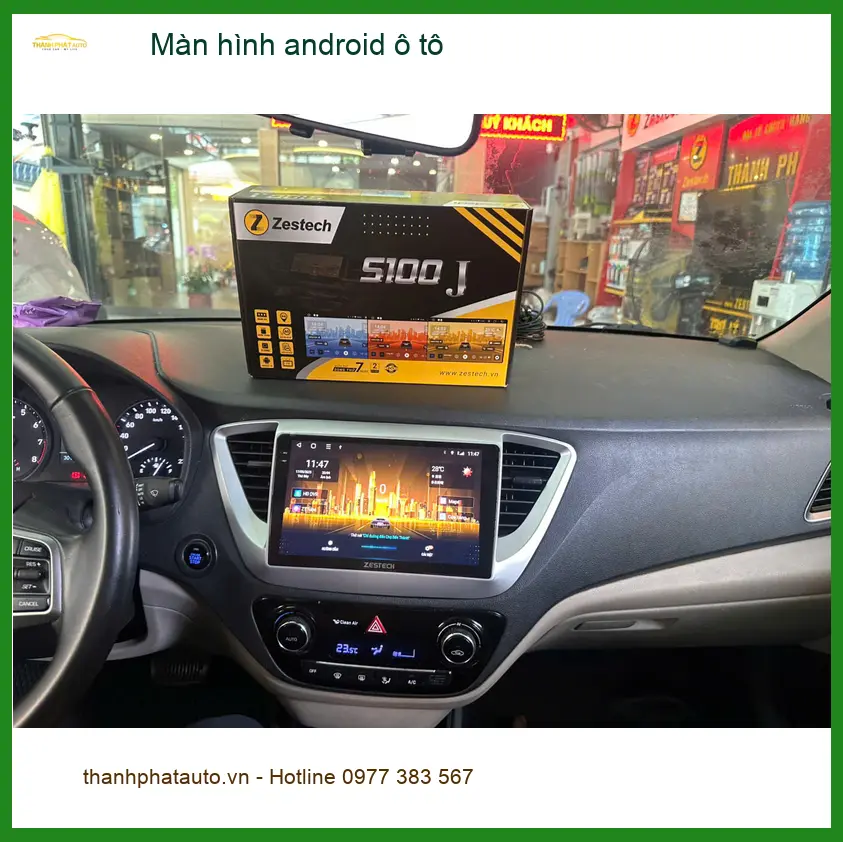 Cô Liên lắp màn hình android ô tô cho Suzuki XL7 tại Quận 9 thay màn hình zin đã cũ