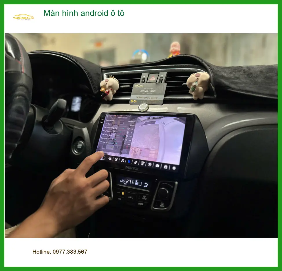Chị Thúy lắp Màn hình Android ô tô Quận 3 cho Ford Everest vì màn zin hay bị đơ ảnh thực tế 3