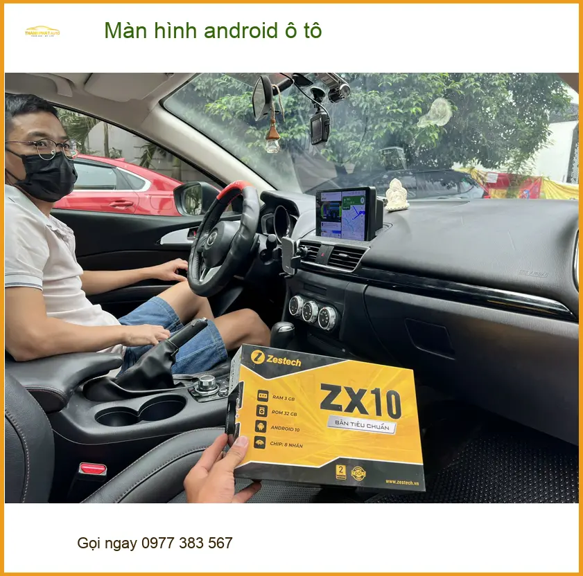 Cô Thảo lắp màn hình Android ô tô Hyundai Accent tại Hóc Môn để trải nghiệm giải trí thông minh ảnh thực tế 2