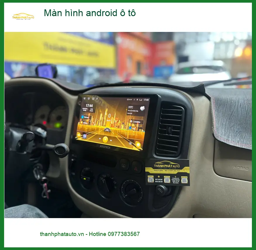 Anh Cường lắp màn hình Android ô tô cho Toyota Vios tại Nhà Bè